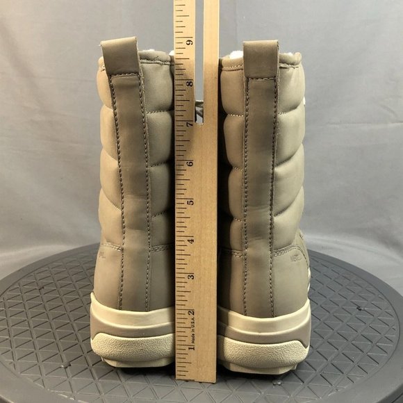 Merrell Snowcreek Cozy Womens 9 Waterproof Leather Mid Snow Boots Moon Ocre - Picture 5 of 12